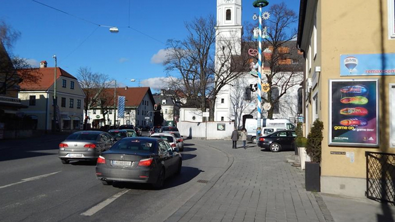 City Light Poster im Freien