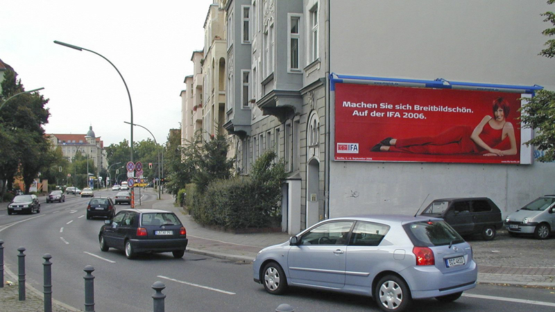 Panoramafläche an einer Hauswand