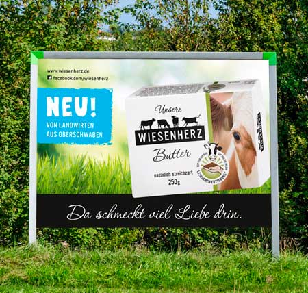 Außenreklame mit mein-plakat